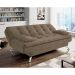 Sofá-Cama 3 Lugares Casal Premium Suede Marrom