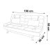Sofá-Cama 3 Lugares Casal Premium Suede Velvet Bege