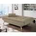 Sofá-Cama 3 Lugares Casal Premium Suede Velvet Bege
