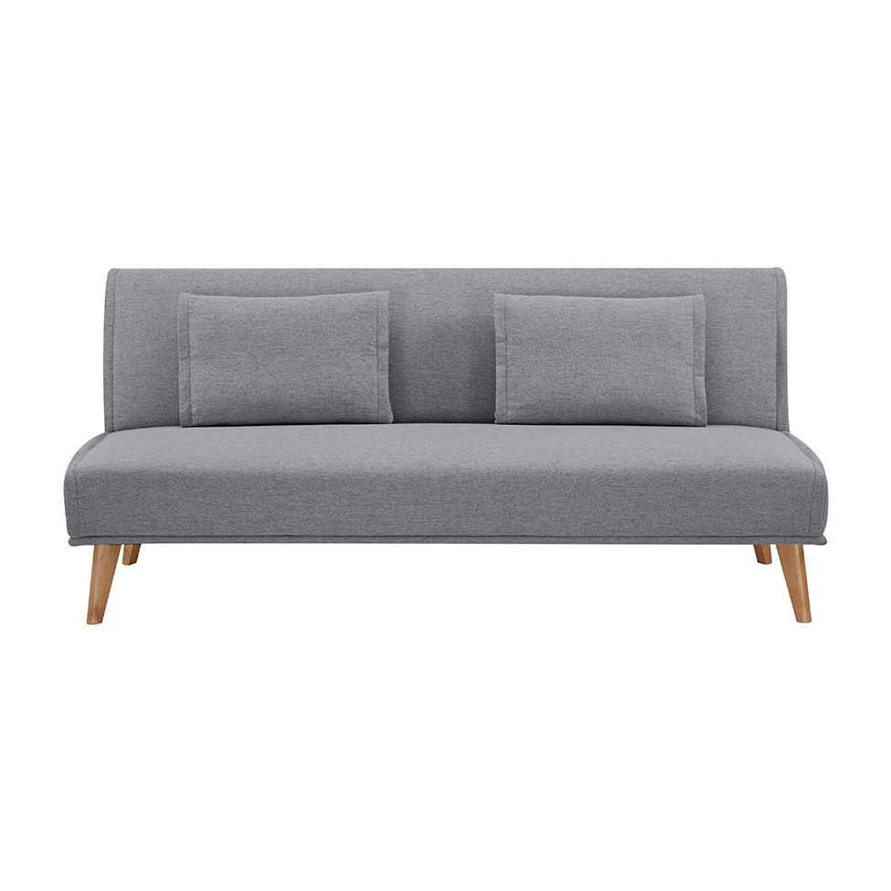 Sofá-Cama 3 Lugares Catania Cinza Claro