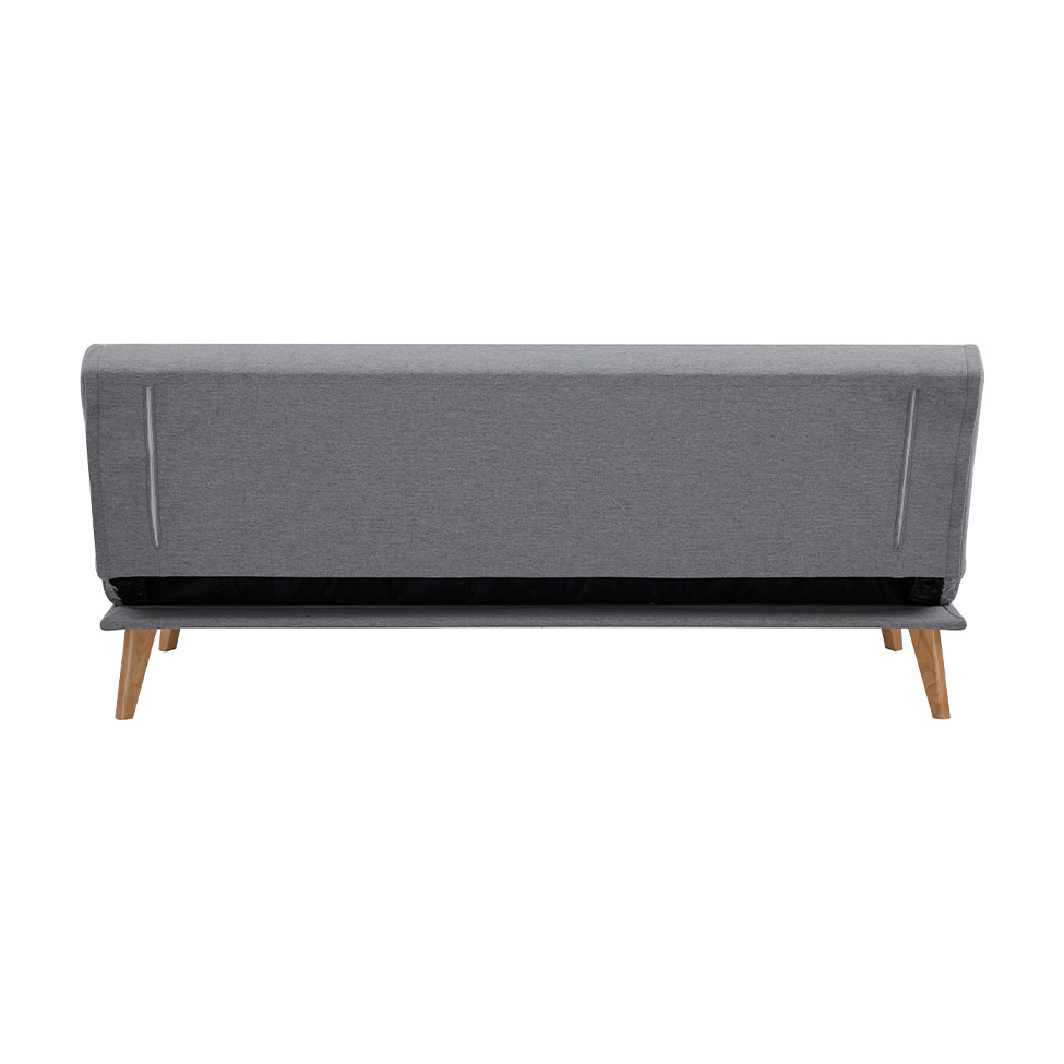 Sofá-Cama 3 Lugares Catania Cinza Claro