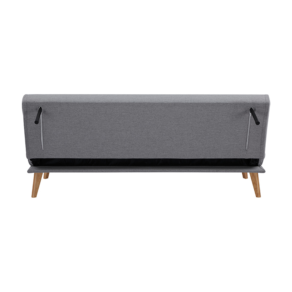 Sofá-Cama 3 Lugares Catania Cinza Claro