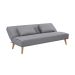 Sofá-Cama 3 Lugares Catania Cinza Claro
