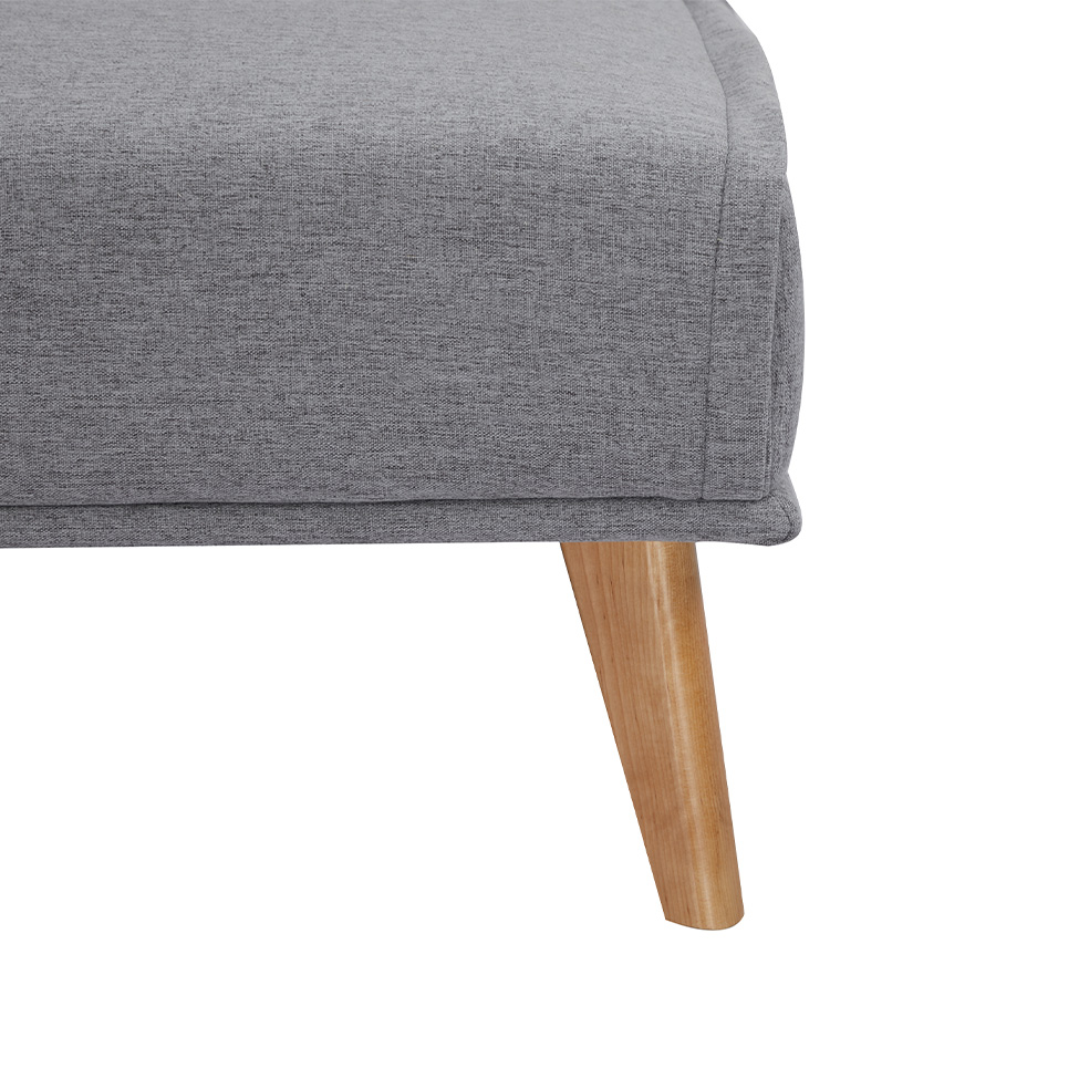 Sofá-Cama 3 Lugares Catania Cinza Claro