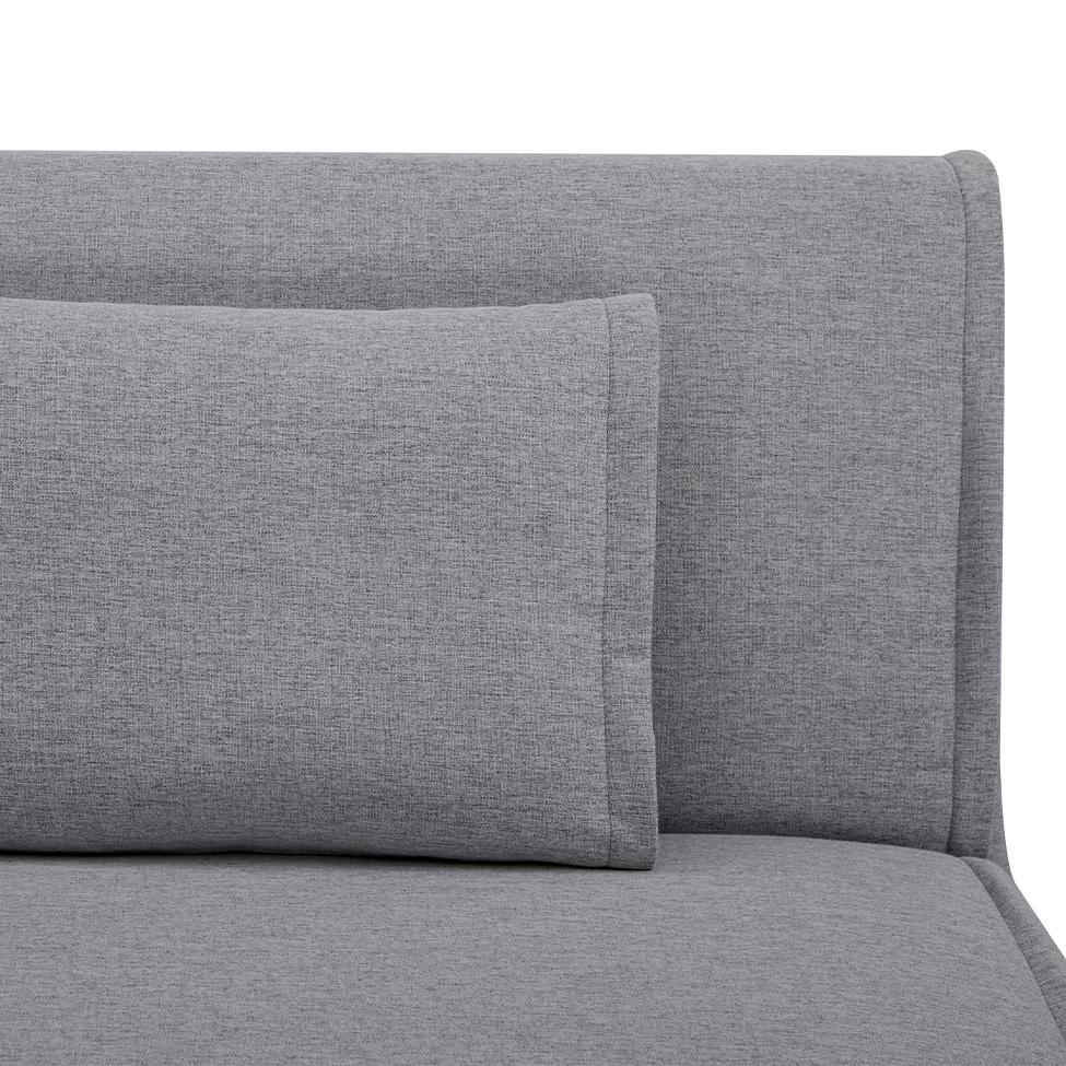 Sofá-Cama 3 Lugares Catania Cinza Claro