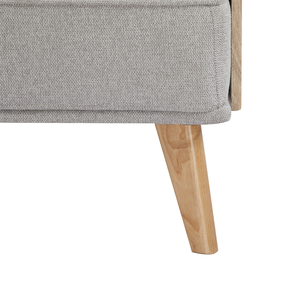 Sofá-Cama 3 Lugares Merano Cinza Claro