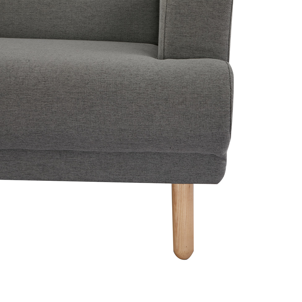 Sofá-Cama 3 Lugares Messina Cinza Escuro