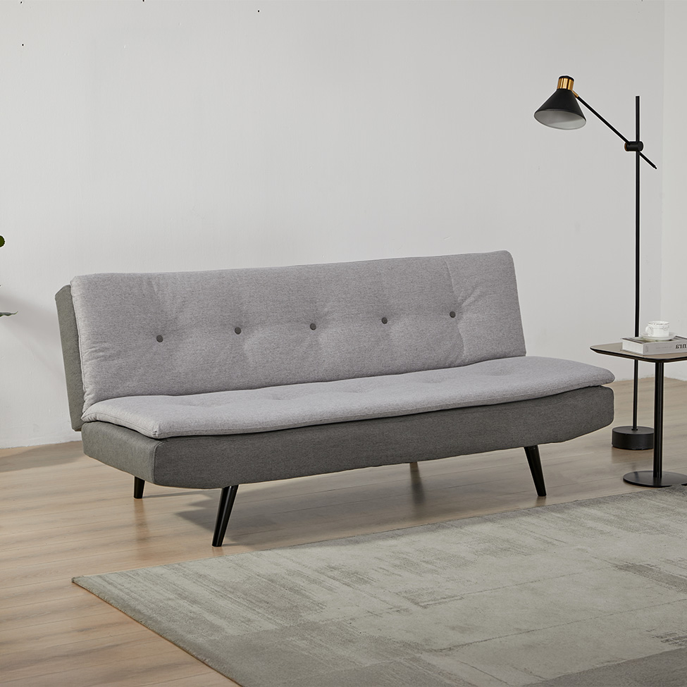 Sofá-Cama 3 Lugares Tivoli Cinza Escuro