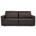 Sofá-Cama Casal  3 Lugares Retrátil Sem Caixa Aspen Suede Café