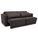 Sofá-Cama Casal  3 Lugares Retrátil Sem Caixa Aspen Suede Café