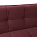Sofá-Cama Casal 3 Lugares Anitta Suede Vinho