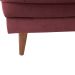 Sofá-Cama Casal 3 Lugares Anitta Suede Vinho