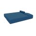 Sofá-Cama Casal 3 Lugares Cecília Linho Azul Marinho