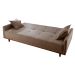 Sofá-Cama Casal 3 Lugares Istambul Linho Marrom