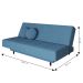 Sofá-Cama Casal 3 Lugares Jimmy Suede Azul Jeans