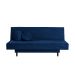 Sofá-Cama Casal 3 Lugares Jimmy Suede Azul Marinho