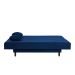 Sofá-Cama Casal 3 Lugares Jimmy Suede Azul Marinho