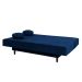 Sofá-Cama Casal 3 Lugares Jimmy Suede Azul Marinho