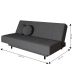 Sofá-Cama Casal 3 Lugares Jimmy Suede Grafite