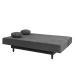Sofá-Cama Casal 3 Lugares Jimmy Suede Grafite