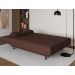 Sofá-Cama Casal 3 Lugares Jimmy Suede Marrom