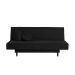 Sofá-Cama Casal 3 Lugares Jimmy Suede Preto