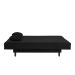 Sofá-Cama Casal 3 Lugares Jimmy Suede Preto