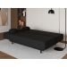 Sofá-Cama Casal 3 Lugares Jimmy Suede Preto