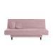 Sofá-Cama Casal 3 Lugares Jimmy Suede Rosa Claro