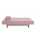 Sofá-Cama Casal 3 Lugares Jimmy Suede Rosa Claro