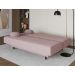 Sofá-Cama Casal 3 Lugares Jimmy Suede Rosa Claro