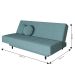 Sofá-Cama Casal 3 Lugares Jimmy Suede Suculenta