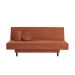 Sofá-Cama Casal 3 Lugares Jimmy Suede Terracota