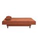 Sofá-Cama Casal 3 Lugares Jimmy Suede Terracota