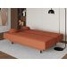 Sofá-Cama Casal 3 Lugares Jimmy Suede Terracota