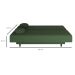 Sofá-Cama Casal 3 Lugares Jimmy Suede Verde