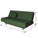 Sofá-Cama Casal 3 Lugares Jimmy Suede Verde