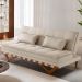 Sofá-Cama Casal 3 Lugares Lisboa Linho Bege