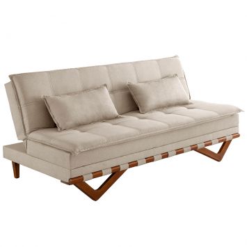 Sofá-Cama Casal 3 Lugares Lisboa Linho Bege é ruim? Sofá-Cama Casal 3 Lugares Lisboa Linho Bege é boa?