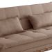Sofá-Cama Casal 3 Lugares Lisboa Linho Marrom