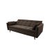 Sofá-Cama Casal 3 Lugares Marília Suede Café