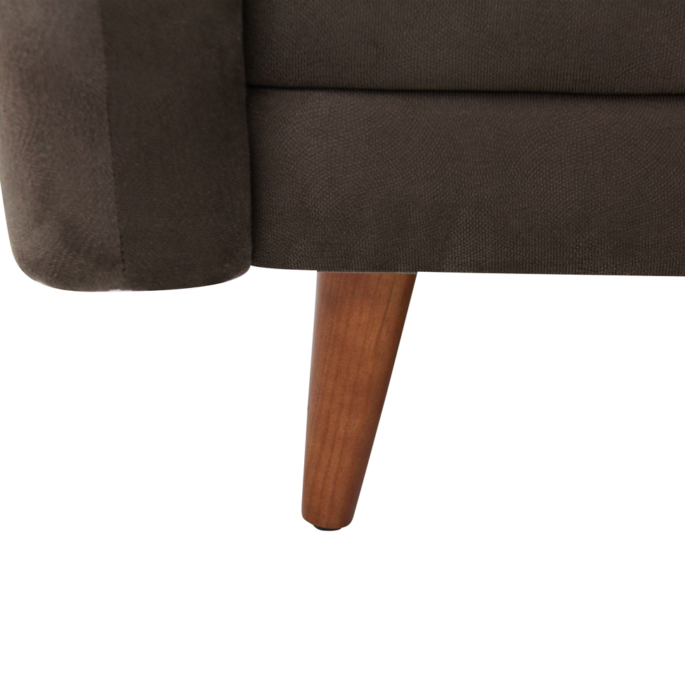 Sofá-Cama Casal 3 Lugares Marília Suede Café