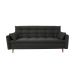 Sofá-Cama Casal 3 Lugares Marília Suede Grafite