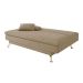 Sofá-Cama Casal 3 Lugares Paiva Suede Bege