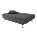 Sofá-Cama Casal 3 Lugares Paiva Suede Grafite