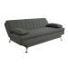 Sofá-Cama Casal 3 Lugares Paiva Suede Grafite