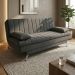 Sofá-Cama Casal 3 Lugares Paiva Suede Grafite