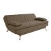 Sofá-Cama Casal 3 Lugares Paiva Suede Marrom