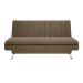 Sofá-Cama Casal 3 Lugares Paiva Suede Marrom