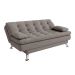 Sofá-Cama Casal 3 Lugares Premium Linho Cinza